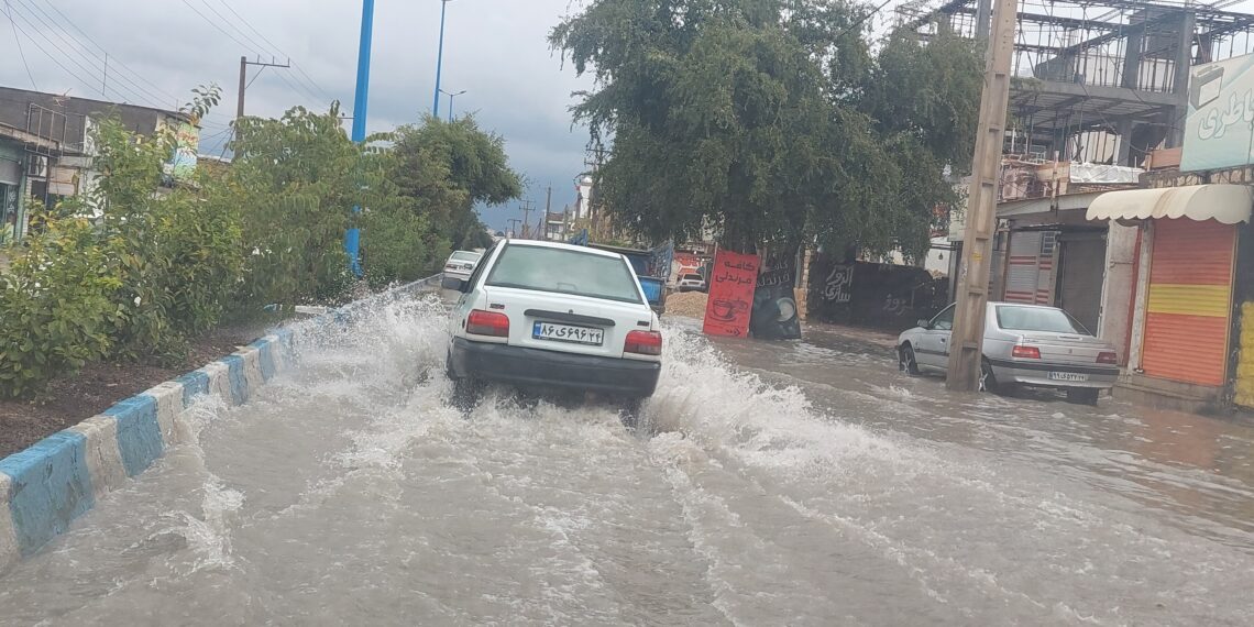 شهر ایذه در روز بارندگی به روایت تصویر