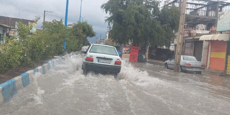 شهر ایذه در روز بارندگی به روایت تصویر