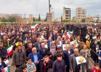 لبیک مردم قهرمان ایذه به فرمان رهبری در راهپیمایی ۲۲ بهمن