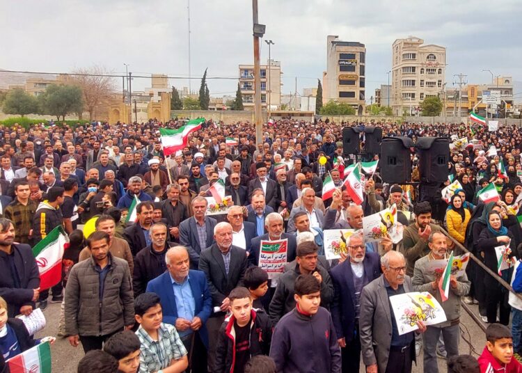 لبیک مردم قهرمان ایذه به فرمان رهبری در راهپیمایی ۲۲ بهمن